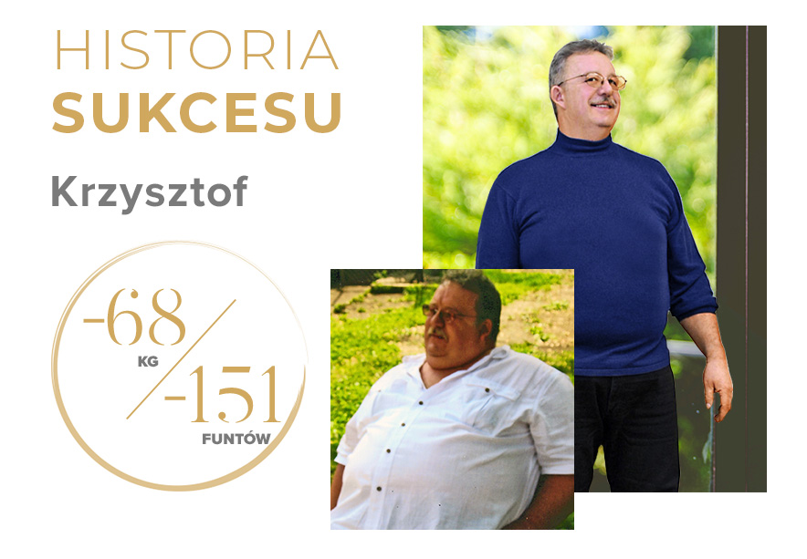 Krzysztof Historia Sukcesu Akademia Zdrowego Człowieka przed i po